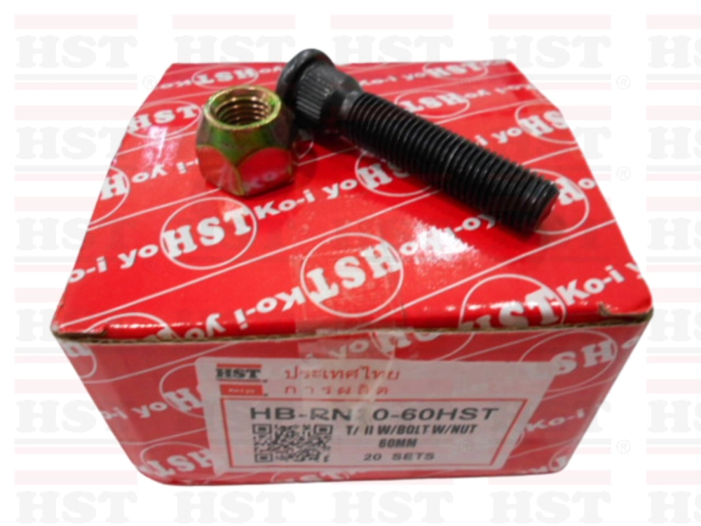 TOYOTA HIACE WHEEL BOLT WITH NUT 60 MM KOI-YO (HB-RN20-60HST)