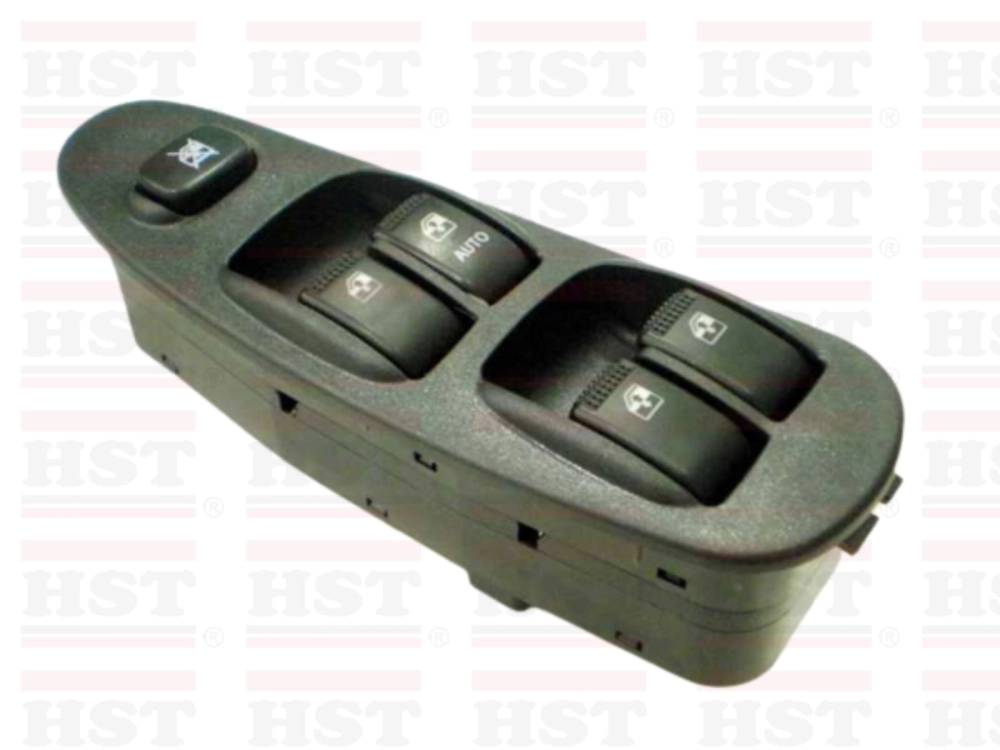 OK2NW-66350A KIA SPECTRA MAIN POWER WINDOW SWITCH BLACK (PWS-SPECTRA-12M)