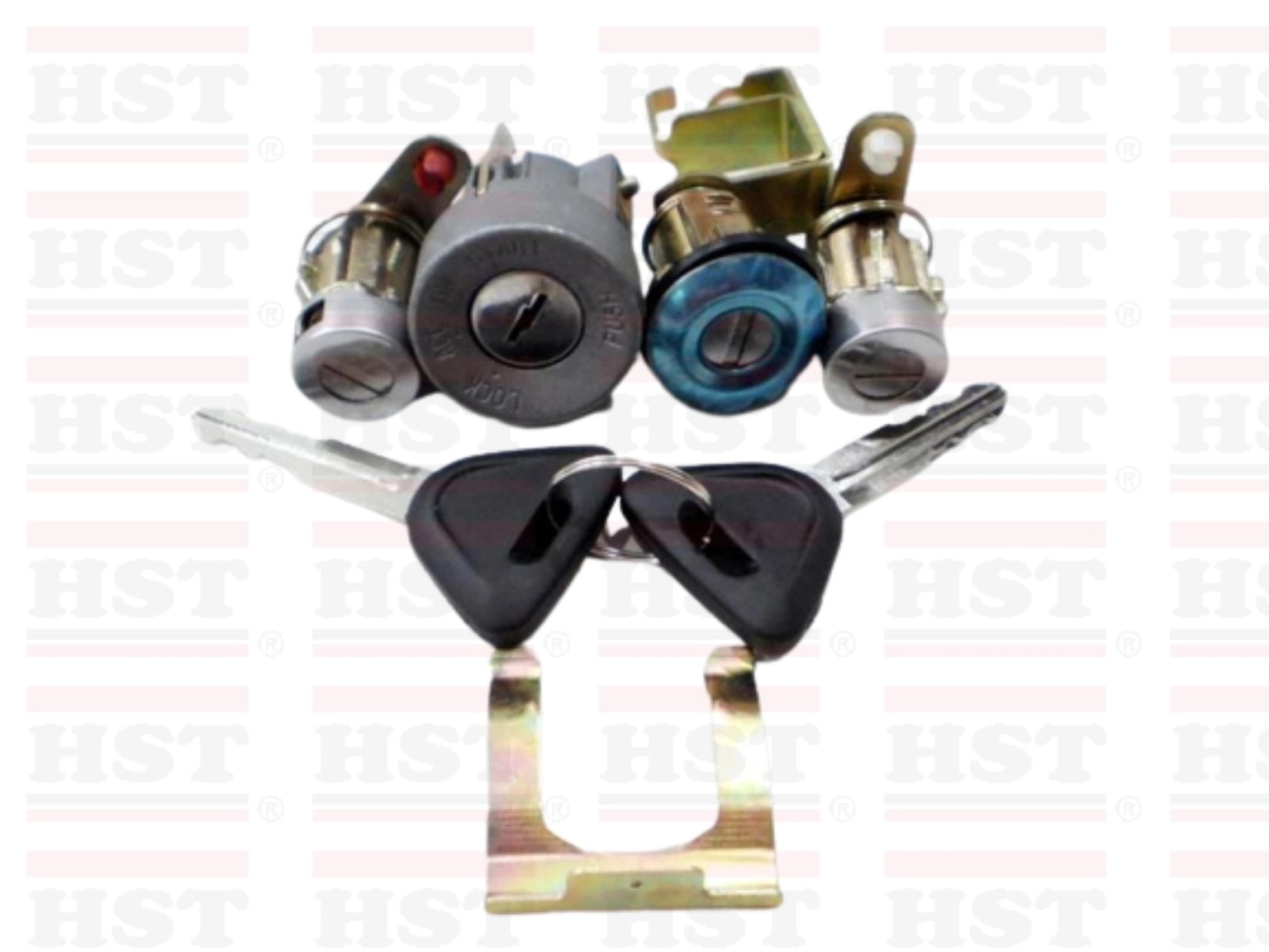 PROTON WIRA  AEROBACK FULL KEY LOCK SET INCLUDE 2 DOOR 1 FUEL LID 1 IGNITION KEY SWITCH (IGS-WIRA-ABSET)