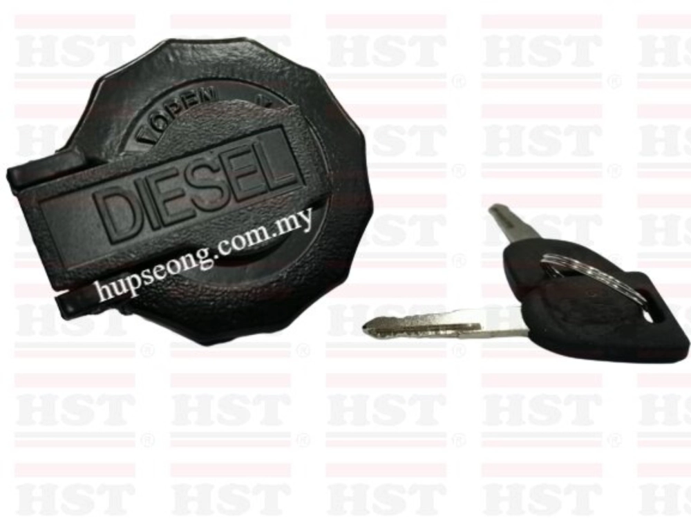 PERKASA HICOM ISUZU NPR NHR FUEL TANK CAP WITH KEY BLACK (FTC-NHR-GW602)