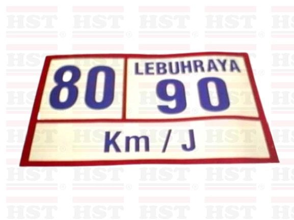 80/90 KM/J STICKER (500-8090P)