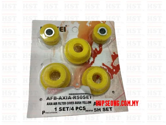 PERODUA AXIA AIR FILTER COVER BUSH SET YELLOW (AFB-AXIA-R50SET)