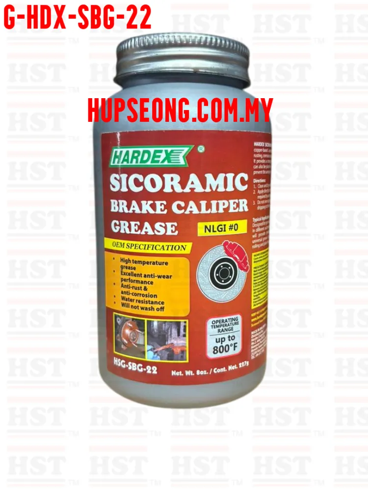 HARDEX SICORAMIC BRAKE CAPILER GREASE-8OZ 227G (G-HDX-SBG-22)