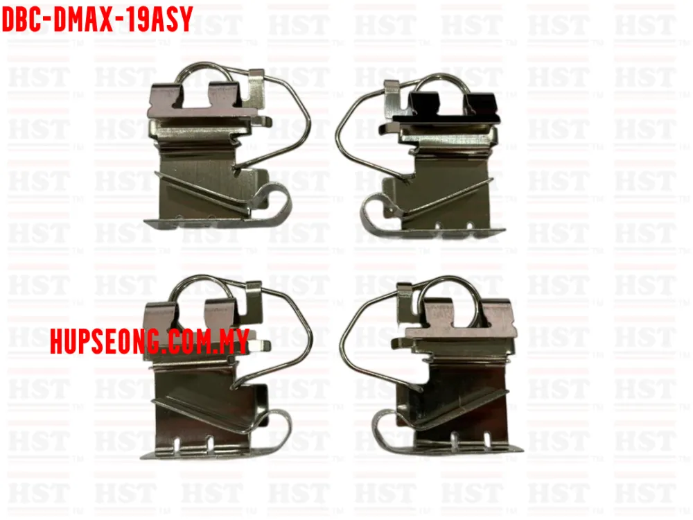 ISUZU D-MAX 1.9 FRONT DISC BRAKE CLIP SET 4 PCS PER SET (DBC-DMAX-19ASY)