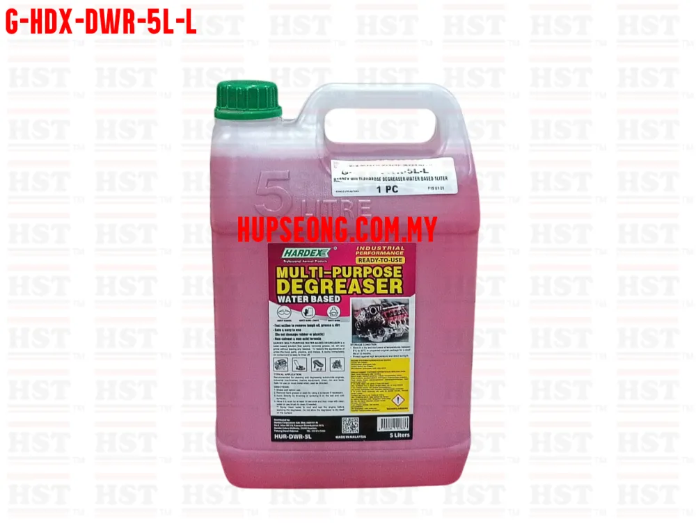 HARDEX MUTLI PURPOSE DEGREASER WATER BASED 5 LITERS (G-HDX-DWR-5L-L)