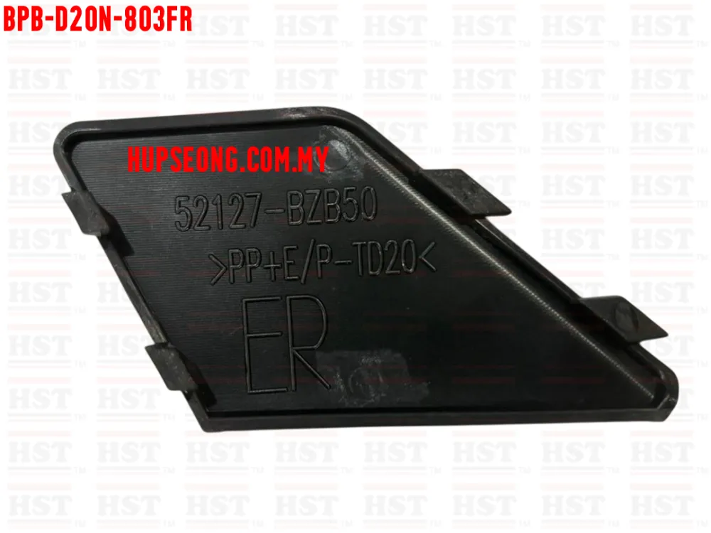 52127-BZB50 PERODUA MYVI D20N YEAR 2021 FRONT RH BUMPER COVER (BPB-D20N-803FR)