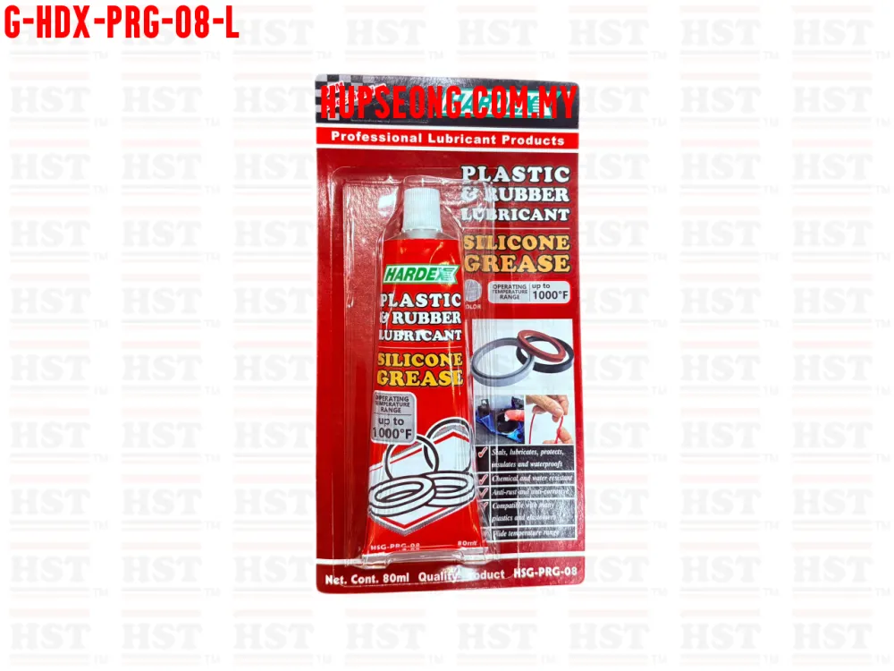HARDEX PLASTIC & RUBBER LUBRICANT SILICONE GREASE 80 ML (G-HDX-PRG-08-L)