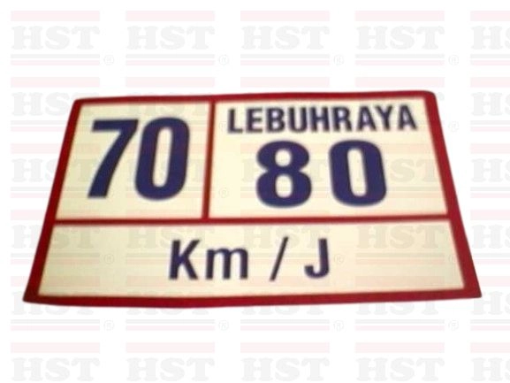 70/80 KM/J STICKER (500-7080P)