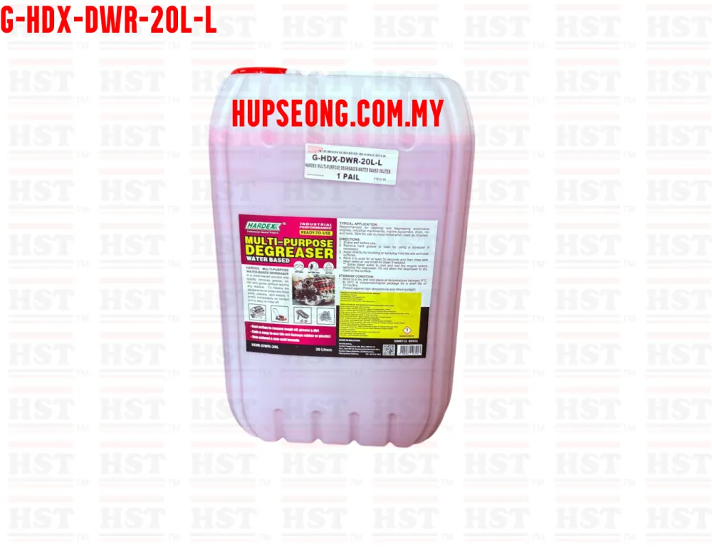 HARDEX MULTI PURPOSE DEGREASER WATER BASED 20 LITERS (G-HDX-DWR-20L-L)